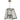 Creswick Vintage Lantern Look Pendant Satin Chrome - 4 Light Square - in2 Lighting Australia