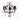 Florence 3 Light Black Crystal Chandelier - in2 Lighting Australia