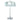 Paolo 2 Light Silk String Shade Table Lamp Silver Shade - in2 Lighting Australia