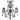 Venice Black Chic Crystal Pendant Chandelier - 3 Light - in2 Lighting Australia